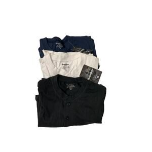 Bundle of Three Long Sleeve Henley Shirts